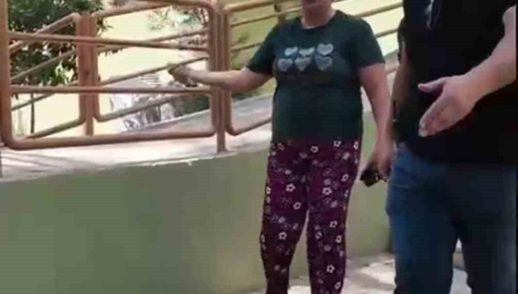 Kızını bıçakla kovalayan anne gözaltında