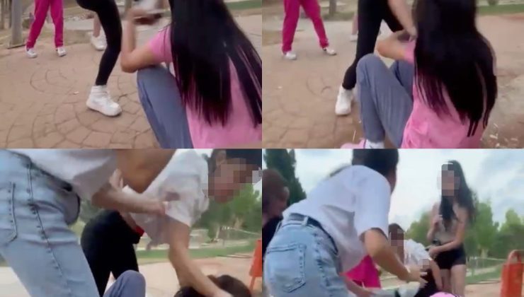 Kızlar arasında kavga kamerada: 16 yaşındaki şüpheli tutuklandı