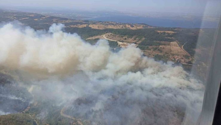 Kocaeli’de ormanı yangını nedeniyle Akçat köyü boşaltılıyor
