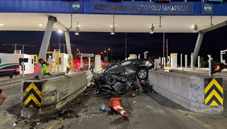 Kuzey Marmara Otoyolu’nda gişelerde feci kaza: Üst düzey yönetici hayatını kaybetti