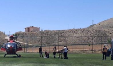 Malatya’da ambulans helikopter 78 yaşındaki hasta için havalandı