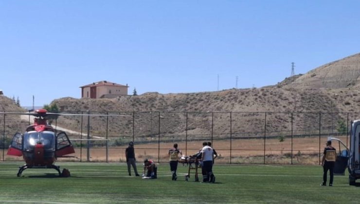 Malatya’da ambulans helikopter 78 yaşındaki hasta için havalandı