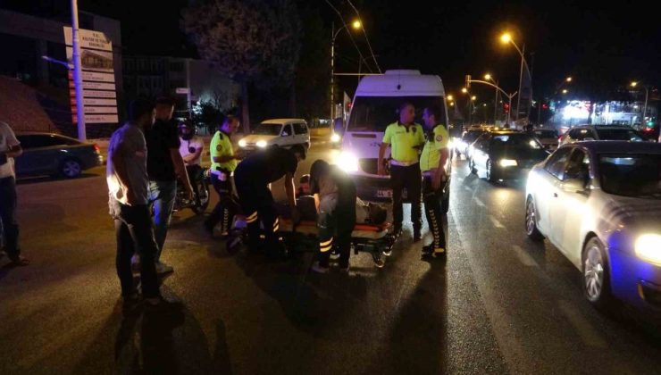 Malatya’da motokurye kazada yaralandı