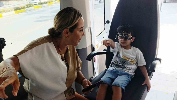Manavgat’ta ücretsiz göz taraması yapıldı