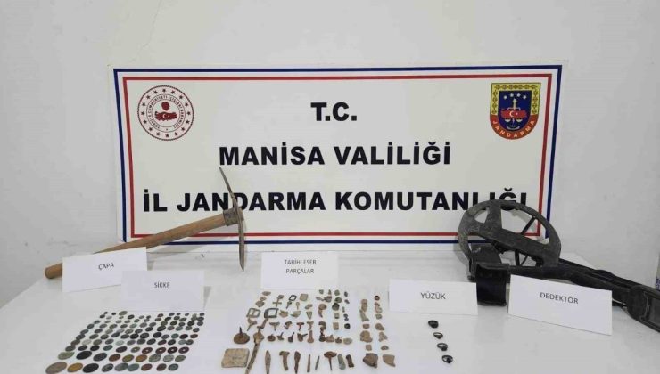 Manisa’da tarihi eser operasyonu