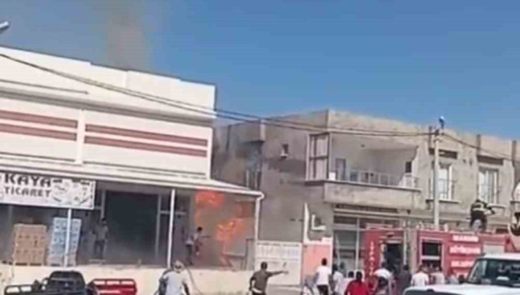 Mardin’de paletlerden çıkan yangın paniğe neden oldu