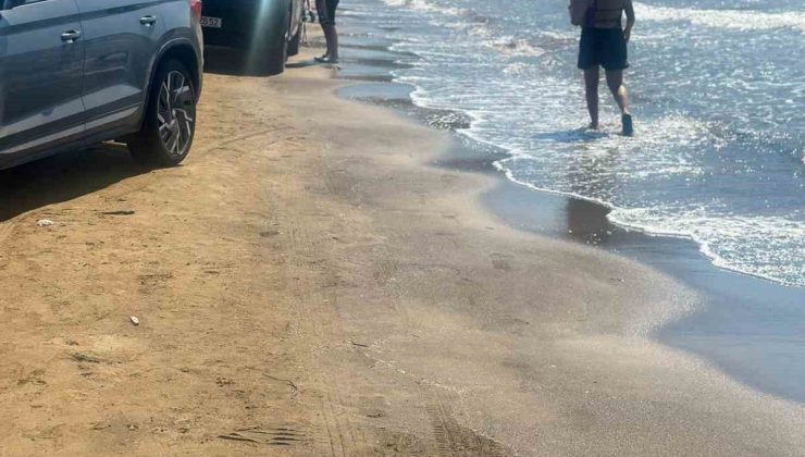 Marmaris Hisarönü’nde sahile araçlarını sokan tatilcilere tepki