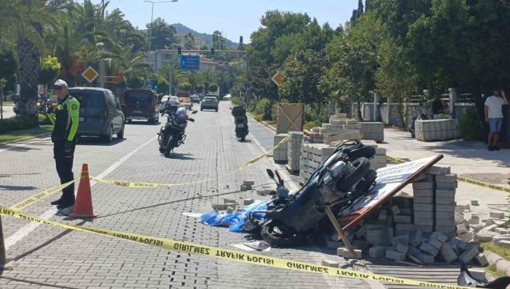 Marmaris’te Motosiklet can aldı