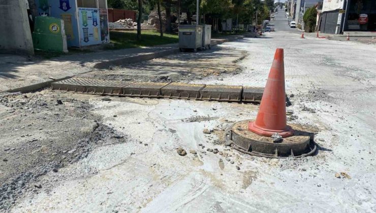 MASKO’nun 2 yıl önce sel vuran yolu bozuldu: İBB 2 ay önce başladı, yarım bıraktı