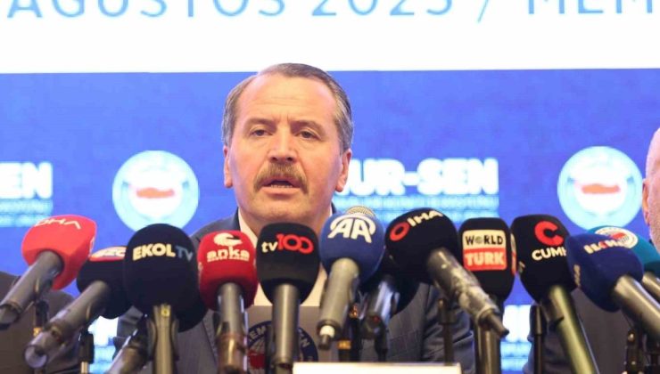 Memur-Sen Başkanı Yalçın: “Hakem heyetine hükümetin başvurmasını tavsiye ederiz”