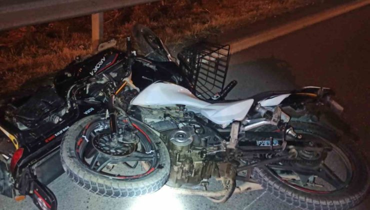 Motosiklet ile elektrikli bisiklet çarpıştı: 2 ağır yaralı