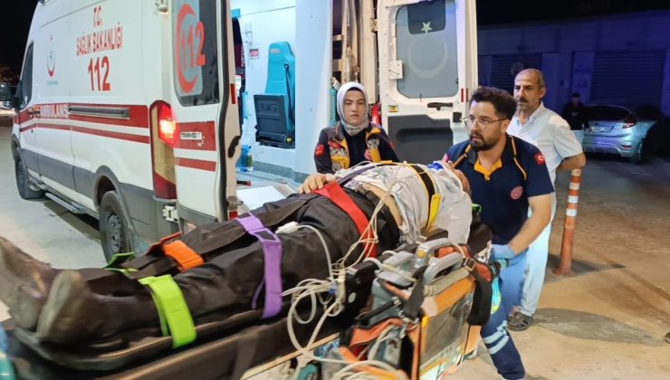 Motosiklet kazasında ağır yaralandı