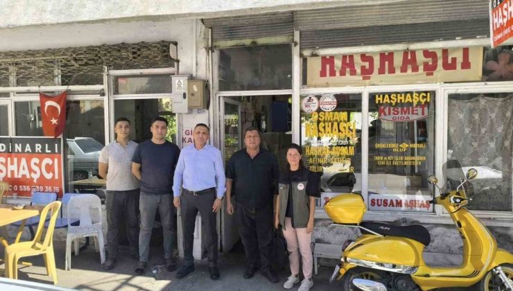 Müdür Karakuyu, haşhaş üreticisi esnafı ziyaret etti