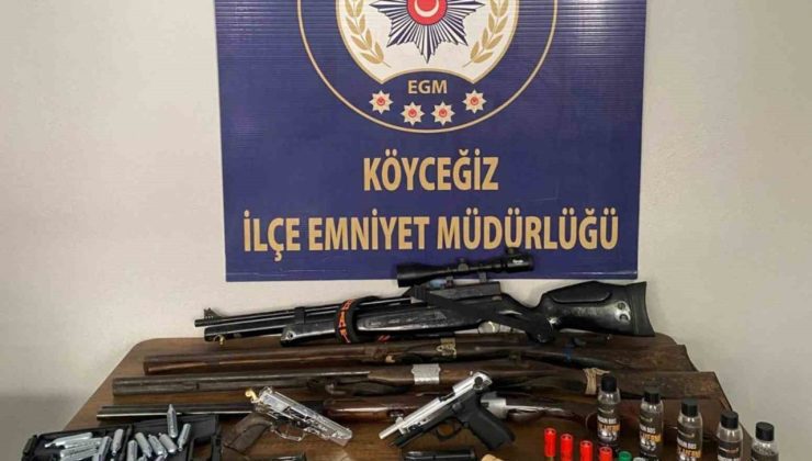 Muğla’da ruhsatsız silah operasyonu