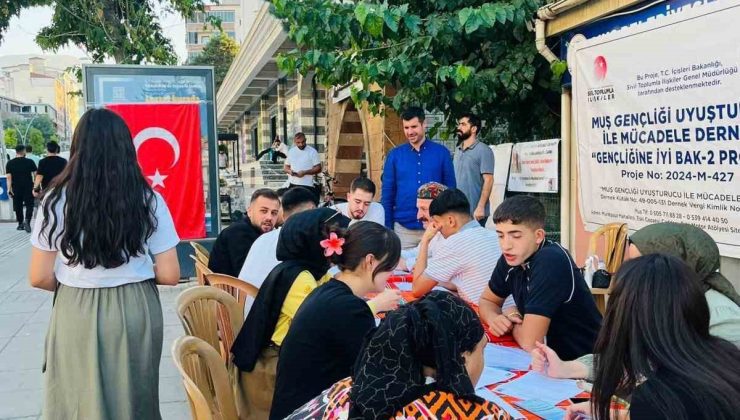Muş’ta “Gençliğine İyi Bak 2” projesi kapsamında saha çalışması yapıldı