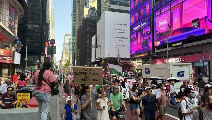 New York’ta on binlerce kişilik İsrail protestosu