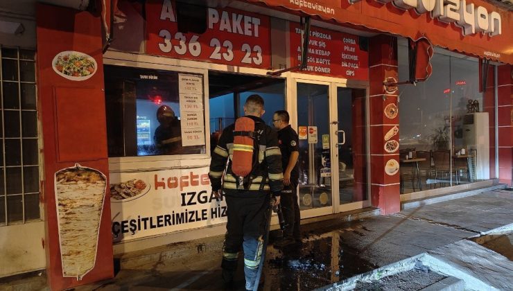 Ocaktaki köz iş yerinde yangın çıkardı