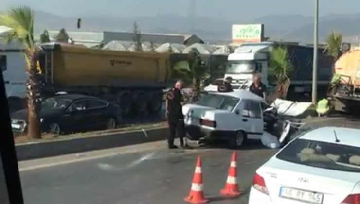 Otomobil tankere çarptı sürücü ağır yaralandı
