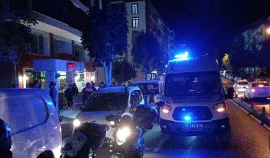 Polisin “dur” ihtarına uymayan sürücü kaçarken kaza yaptı