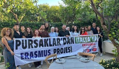 Pursaklar Belediye Başkanı Çetin, İtalya’da eğitim gören gençleri ziyaret etti