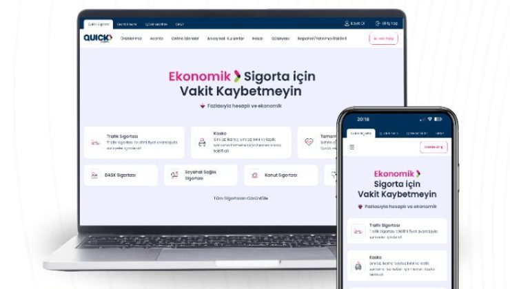 Quick Sigorta web sitesini yeniledi