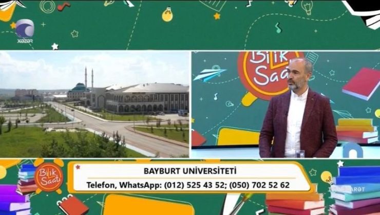 Rektör Türkmen, Azerbaycan Hazar TV’de Türk Dünyasına açılan eğitim vizyonunu anlattı