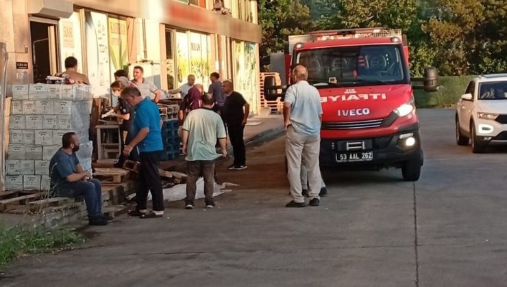 Rize’de yük asansörüne sıkışan şahıs hayatını kaybetti