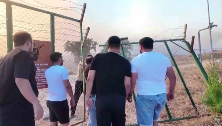Sakarya’da ağaçlık alanda çıkan yangın askeriyenin mühimmat alanına sıçradı
