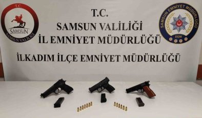 Samsun’da düğünde tabancayla ateş açan 2 kişi yakalandı