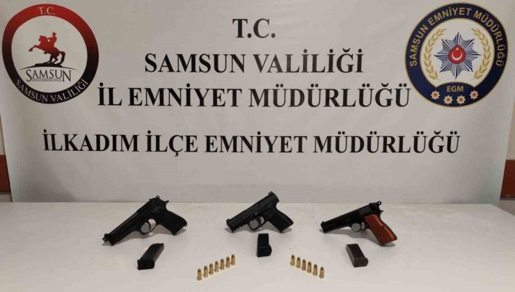 Samsun’da düğünde tabancayla ateş açan 2 kişi yakalandı
