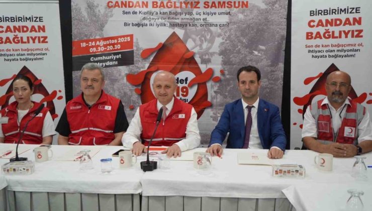Samsun’da ’Hedef 1919’ kampanyası: “Hastaya Kan, Ormana Can”