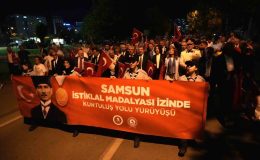 Samsun’da “İstiklal Madalyası İzinde Kurtuluş Yolu Yürüyüşü”
