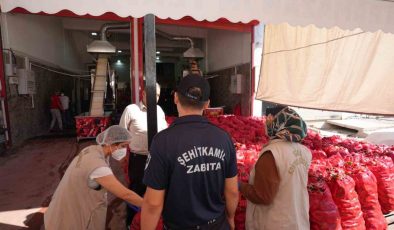 Şehitkamil’den salça denetimi
