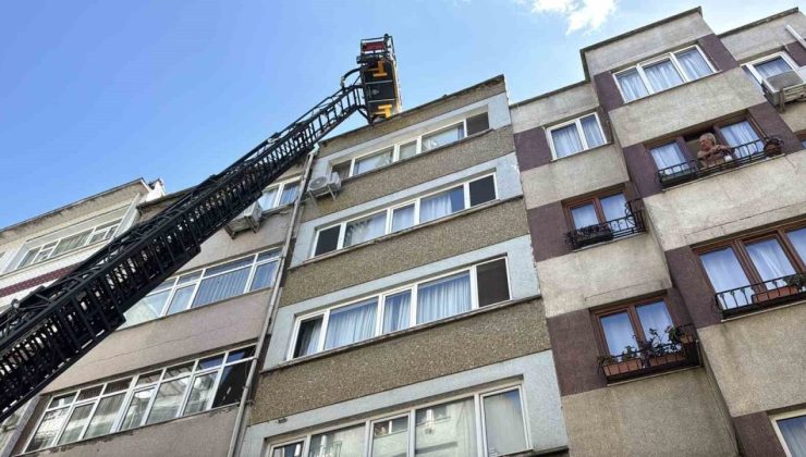 Şişli’de restoran bacasında çıkan yangın paniğe neden oldu