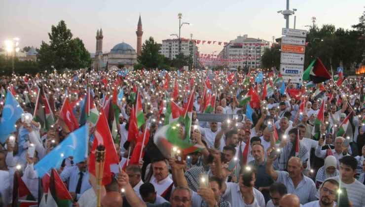 Sivas’ta Filistin’e destek yürüyüşü düzenlendi