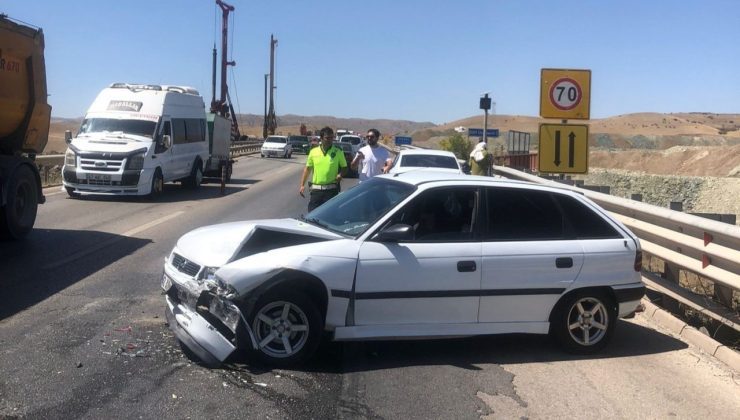 Sürücüyü arı soktu, otomobil bariyerlere çarpıp savruldu: 1 yaralı
