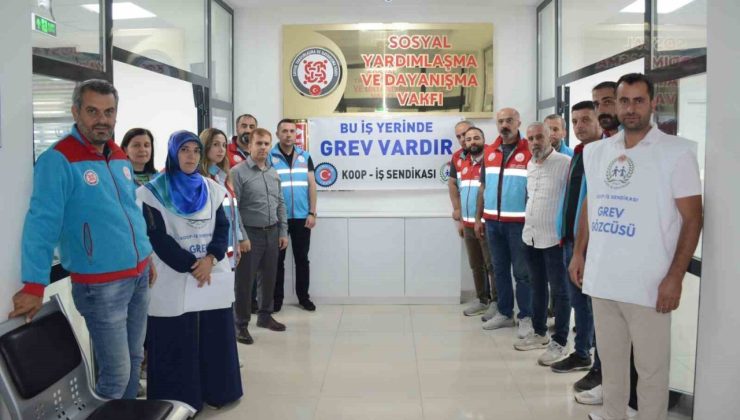 Tatvan SYDV çalışanları greve başladı