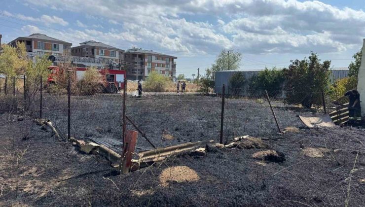 Tekirdağ’da çocuklar yangın çıkarıp kaçtı