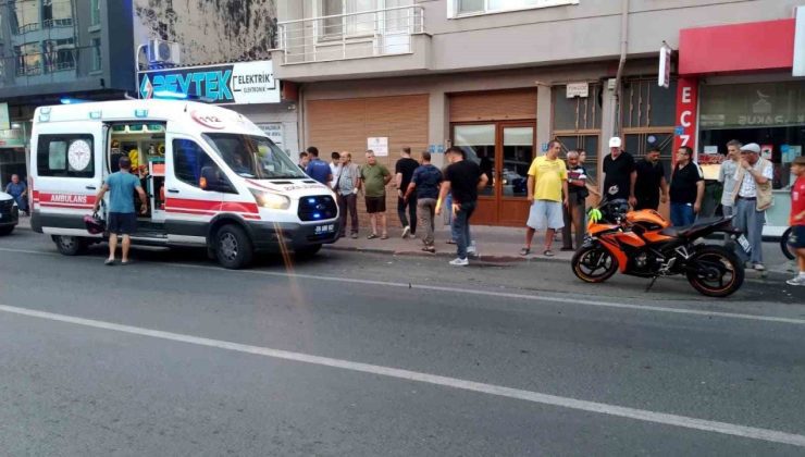 Tekirdağ’da motosiklet ile otomobil çarpıştı: 1 yaralı