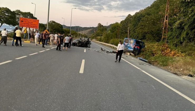 Tofaş otomobil jandarma aracına çarptı: 1 ağır yaralı