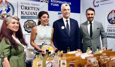 Tuncelili kadınlar Türkiye Kooperatifler Fuarı’nda