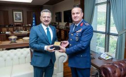 Vali Aksoy, Hava Korgeneral Rafet Dalkıran’a iade-i ziyarette bulundu