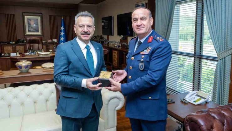 Vali Aksoy, Hava Korgeneral Rafet Dalkıran’a iade-i ziyarette bulundu