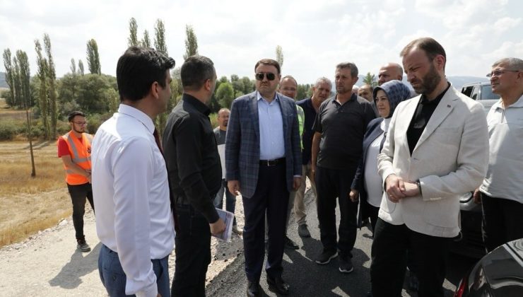 Vali Musa Işın, Hisarcık-Emet köprüsünde incelemelerde bulundu