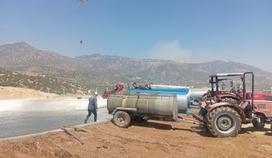 Vatandaşlar yangın için seferber oldular
