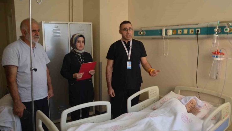 Yaşlı hasta 15 dakikalık müdahale ile sağlığına kavuştu