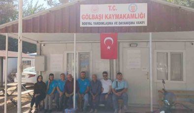 Gölbaşı SYDV çalışanları greve çıktı